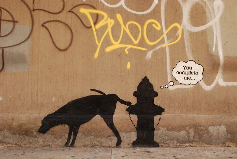 The image from Banksy's website